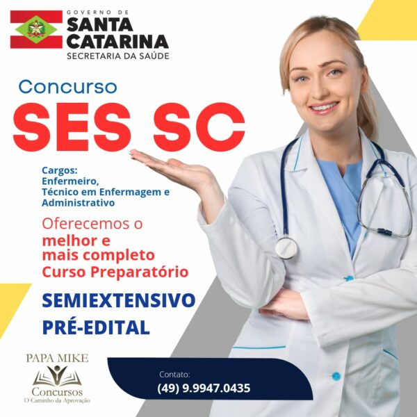 Curso Preparatório SES-SC (Administrativo) - Presencial