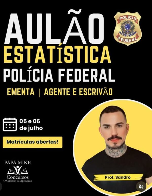 Super Aulão de Estatística Polícia Federal - Presencial e Online