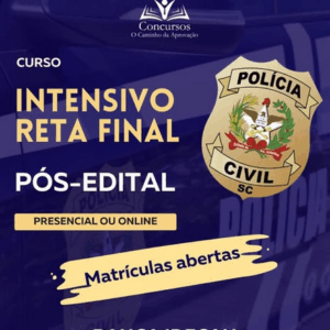 Curso PÓS-EDITAL Polícia Civil SC- Presencial